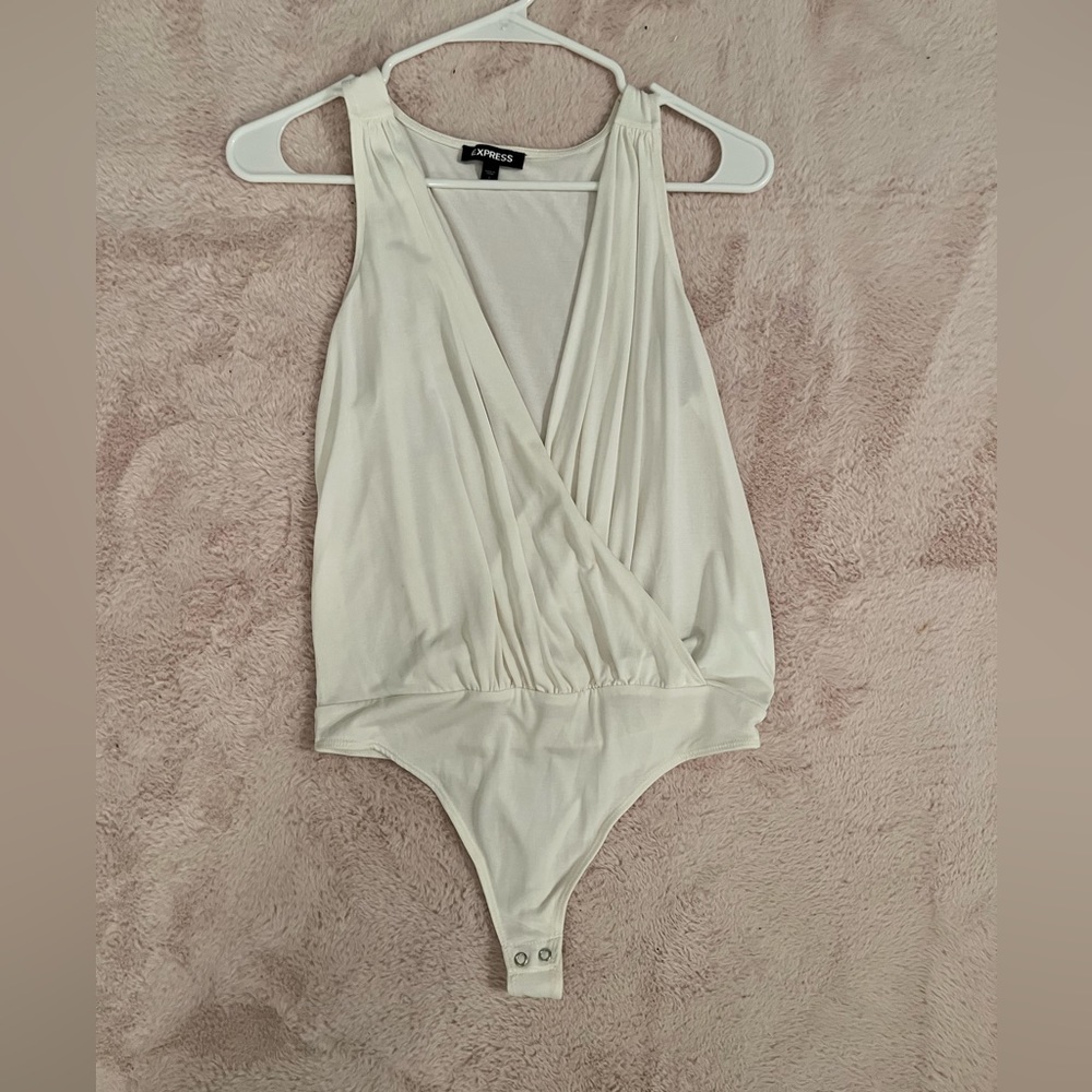 Express drape-top bodysuit, size small